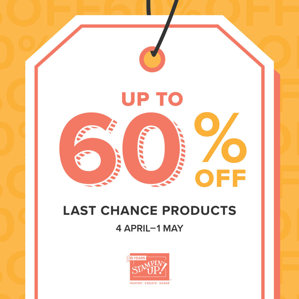 Last Chance 60% Off Stampin' Up! Retirement List